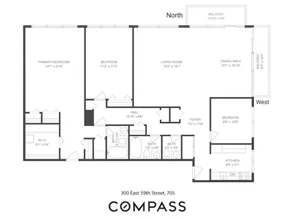 $1,750,000 | 300 East 59th Street, Unit 705 | Sutton Place