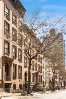 a view of a building and a street