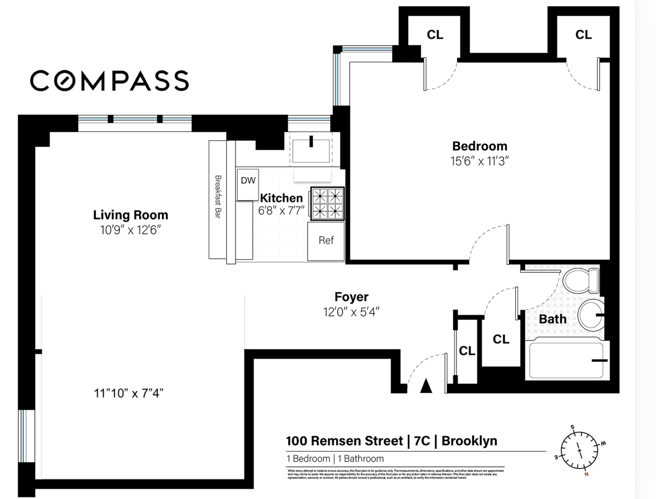 100 Remsen Street, Unit 7C Brooklyn, NY 11201 - Photo 2 of 5