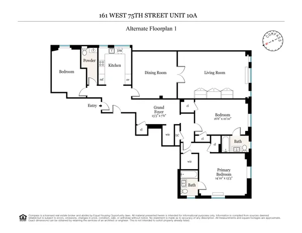 $2,150,000 | 161 West 75th Street, Unit 10A | Upper West Side