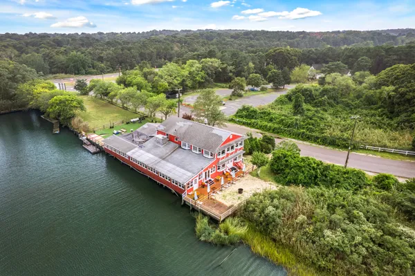 a view of a lake with a mountain