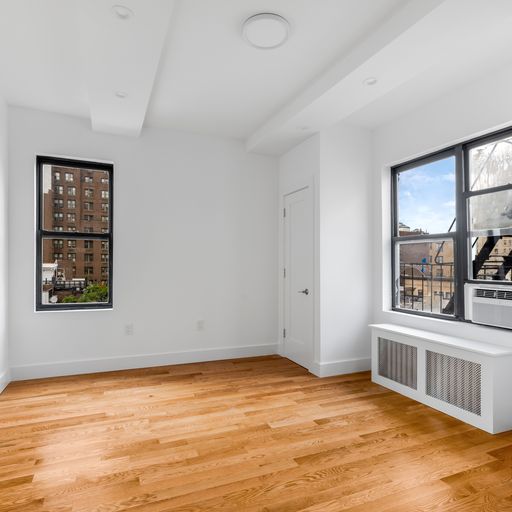 317 West 87th Street, Unit 8C Manhattan, NY 10024 - Photo 6 of 9 a view of an empty room with window and wooden floor