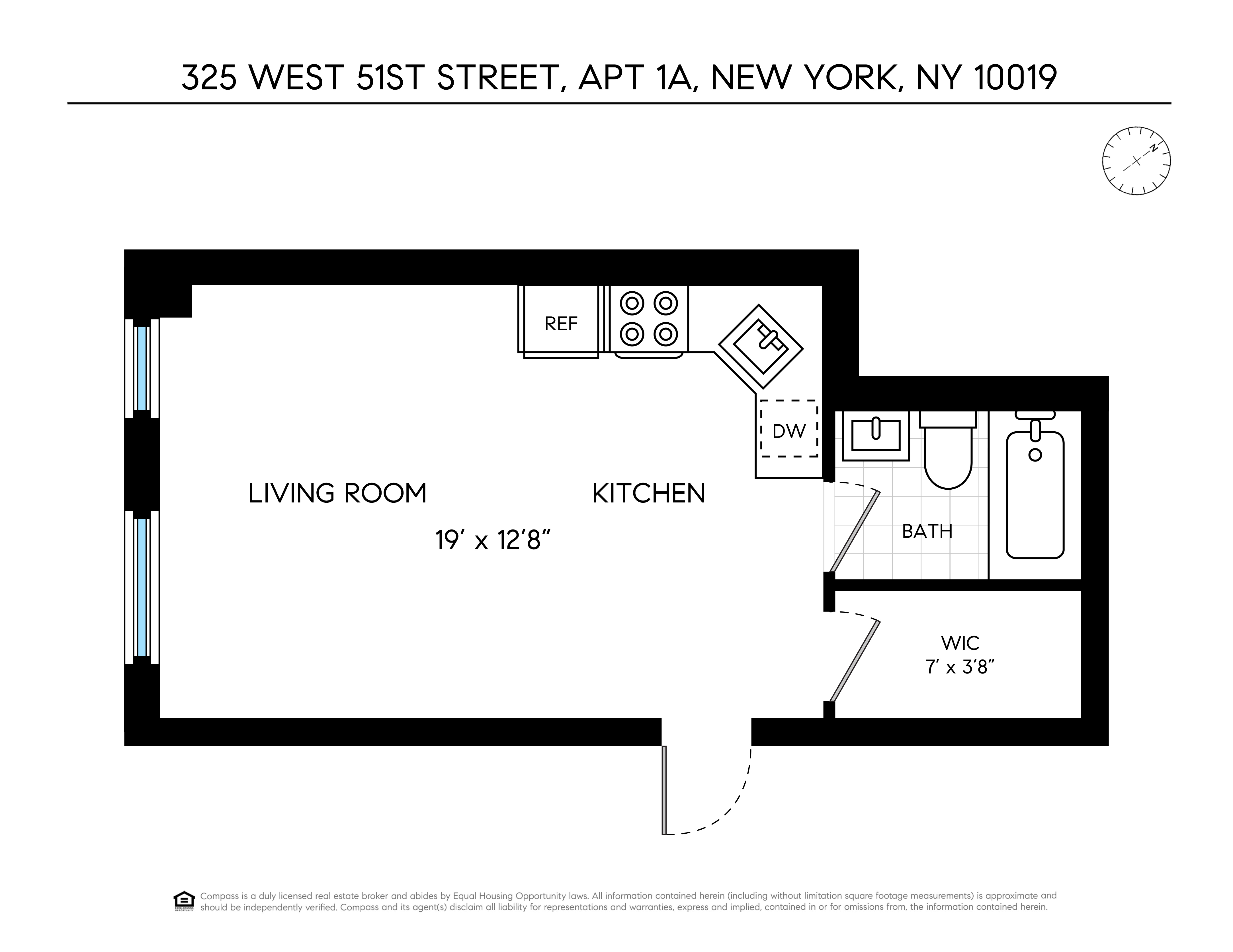 325 West 51st Street, Unit 1A Manhattan, NY 10019 - Photo 6 of 6 a picture of a bench