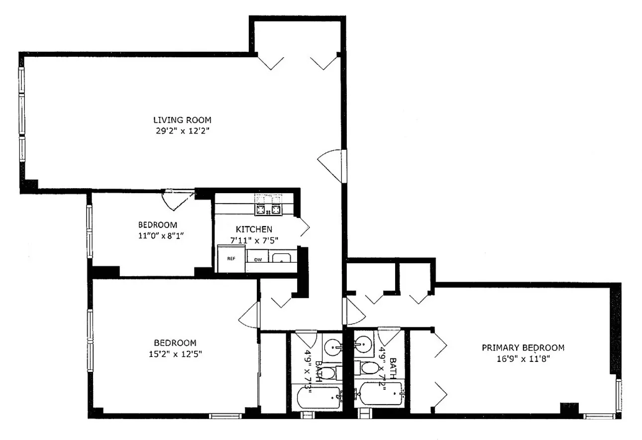 a picture of a floor plan