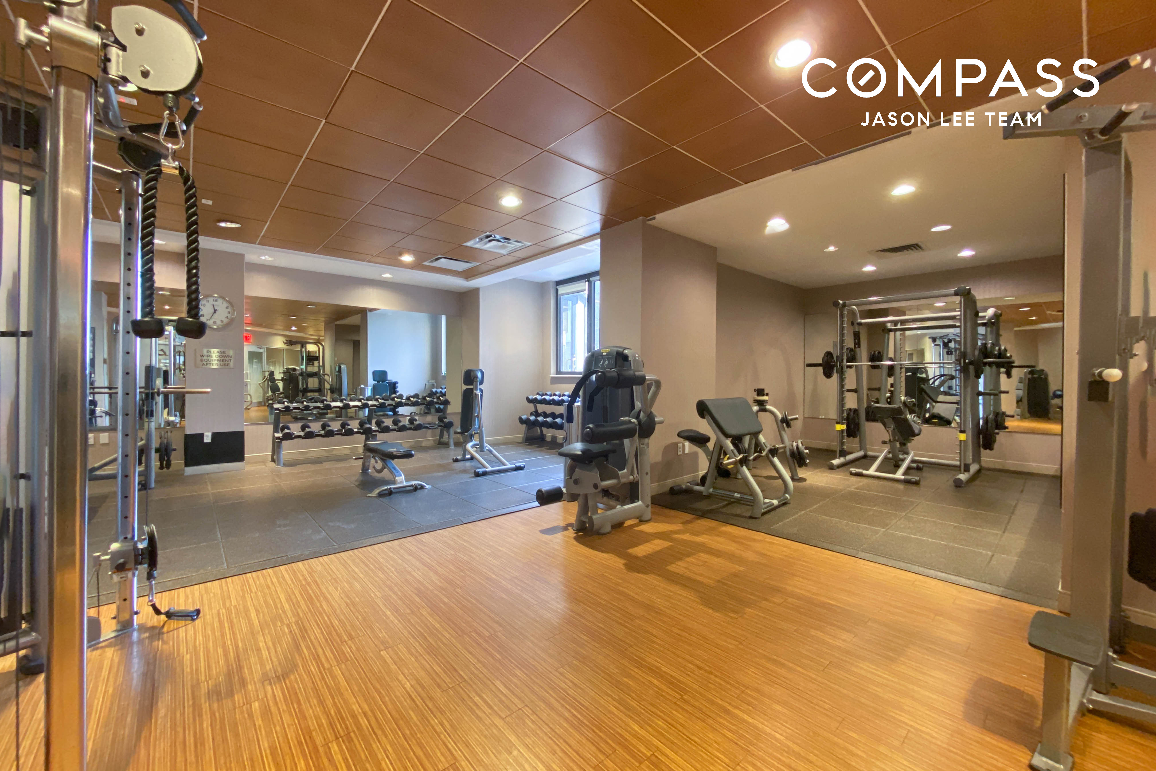 330 East 38th Street, Unit 38E Manhattan, NY 10016 - Photo 24 of 35 a view of a room with gym equipment