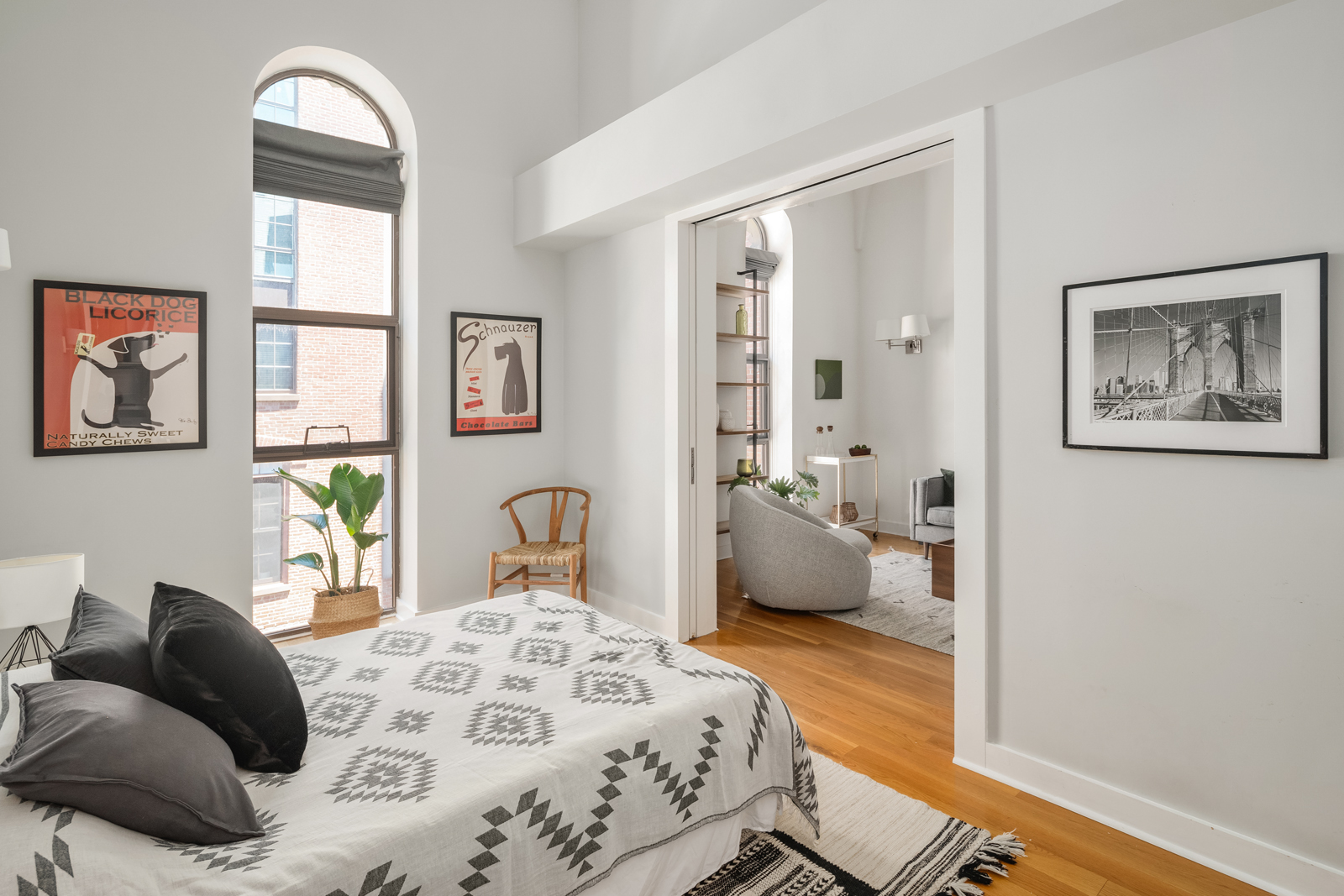401 Hicks Street, Unit A3I Brooklyn, NY 11201 - Photo 11 of 16 a bedroom with a large bed and a window
