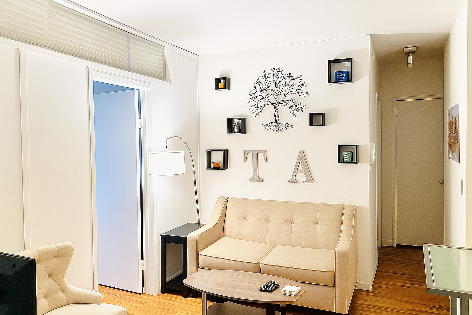 229 East 29th Street, Unit 5N Manhattan, NY 10016 - Photo 1 of 5 a living room with furniture and wooden floor
