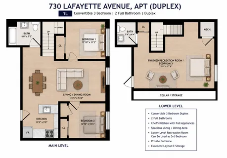 $4,600 | 730 Lafayette Avenue, Unit 1L | Bedford-Stuyvesant