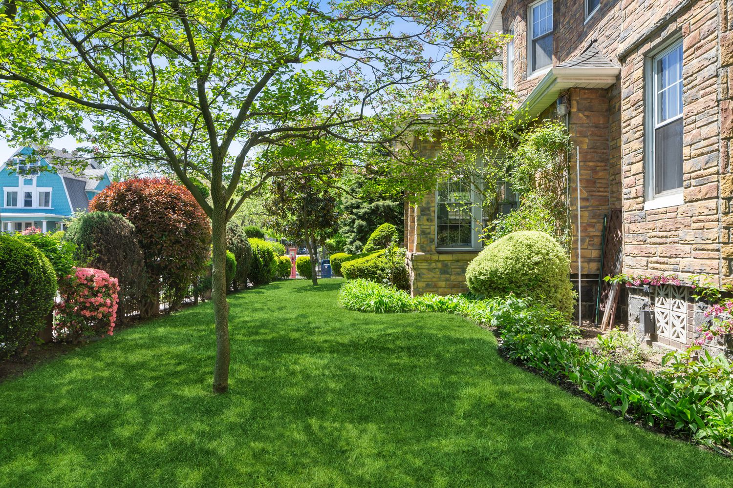 685 East 22nd Street Brooklyn, NY 11210 - Photo 33 of 43 a view of a garden with a fountain