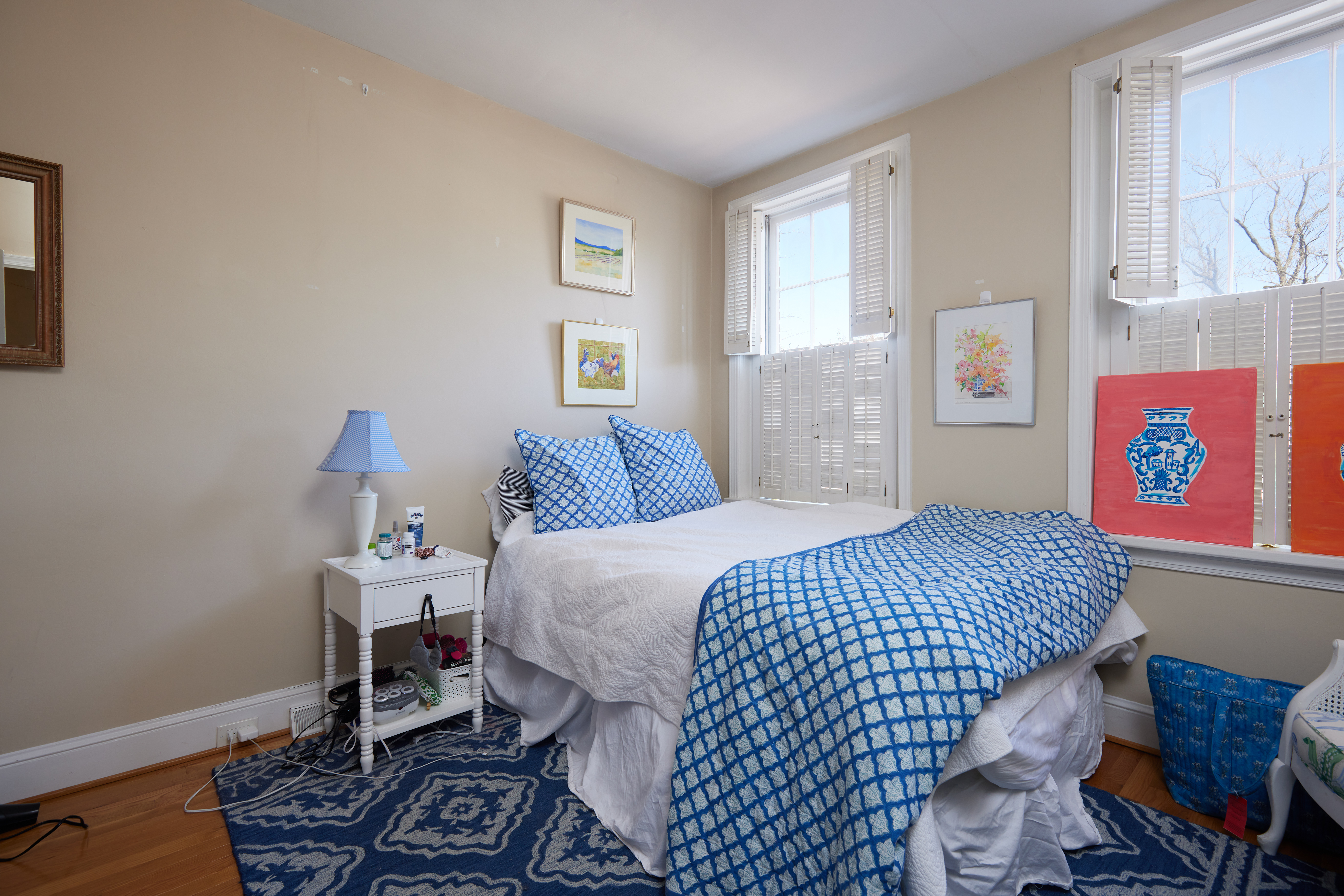 3420 R Street Northwest Washington, DC 20007 - Photo 22 of 53 a bedroom with a bed and wooden floor