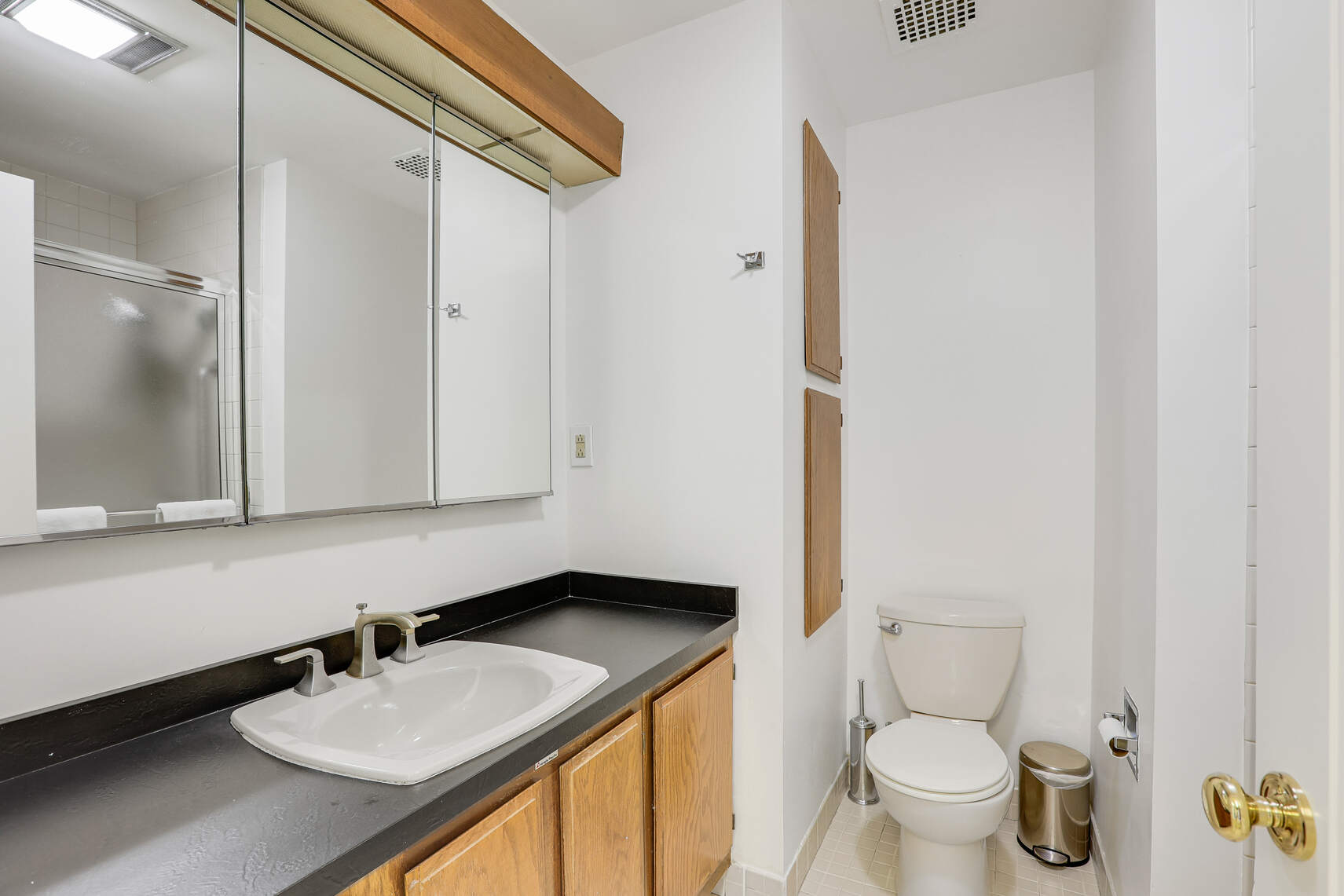 35 East 12th Street, Unit 8C Manhattan, NY 10003 - Photo 14 of 22 a bathroom with a sink toilet and shower