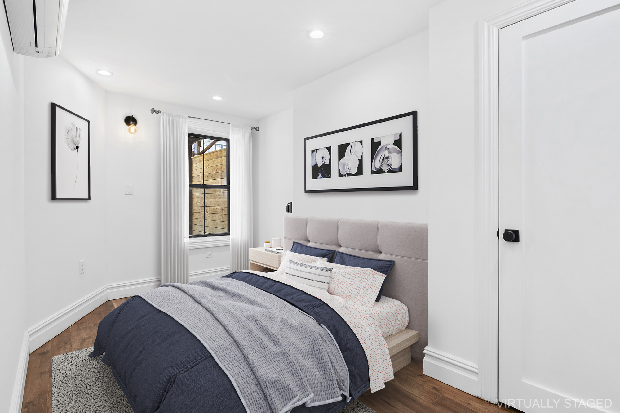 42 Eldert Street, Unit 1 Brooklyn, NY 11207 - Photo 6 of 10 a bedroom with a bed and a window
