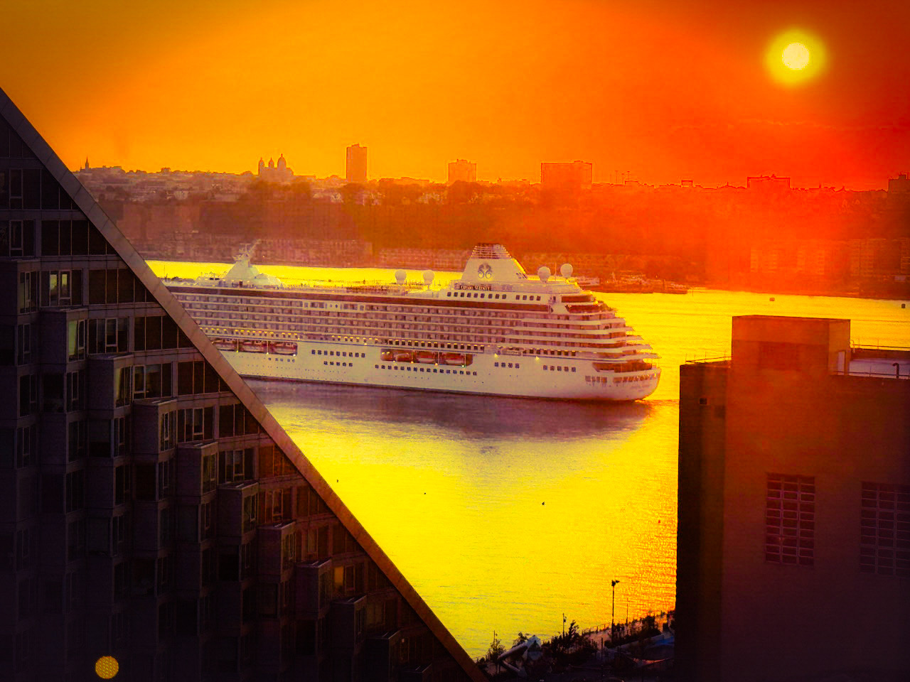 1 West End Avenue, Unit 19J Manhattan, NY 10023 - Photo 14 of 32 a view of an ocean with a building
