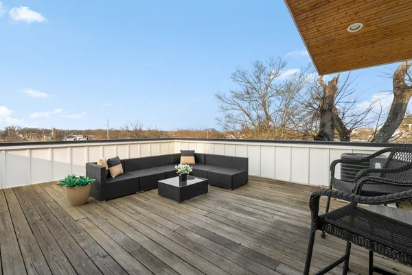 a view of outdoor space with seating space