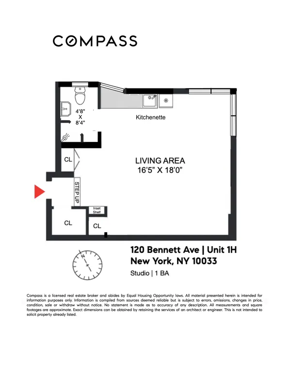 $275,000 | 120 Bennett Avenue, Unit 1H | Hudson Heights