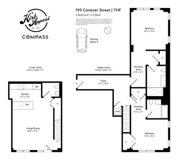 $1,595,000 | 199 Conover Street, Unit THF | Red Hook