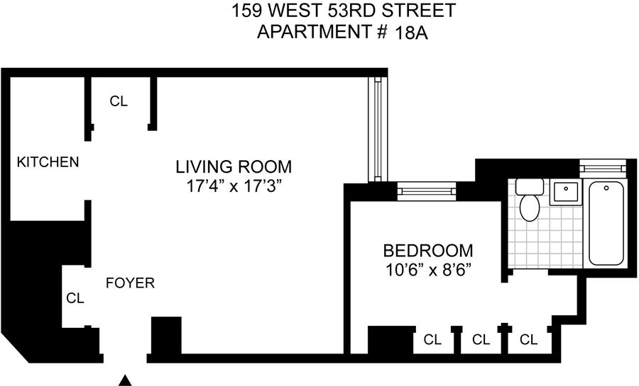 159 West 53rd Street, Unit 18A Manhattan, NY 10019 - Photo 9 of 9
