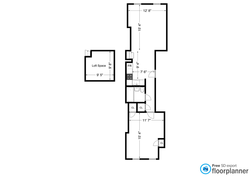 95 St Marks Place, Unit 6 Manhattan, NY 10009 - Photo 14 of 14 a picture of a wall with white wall painting