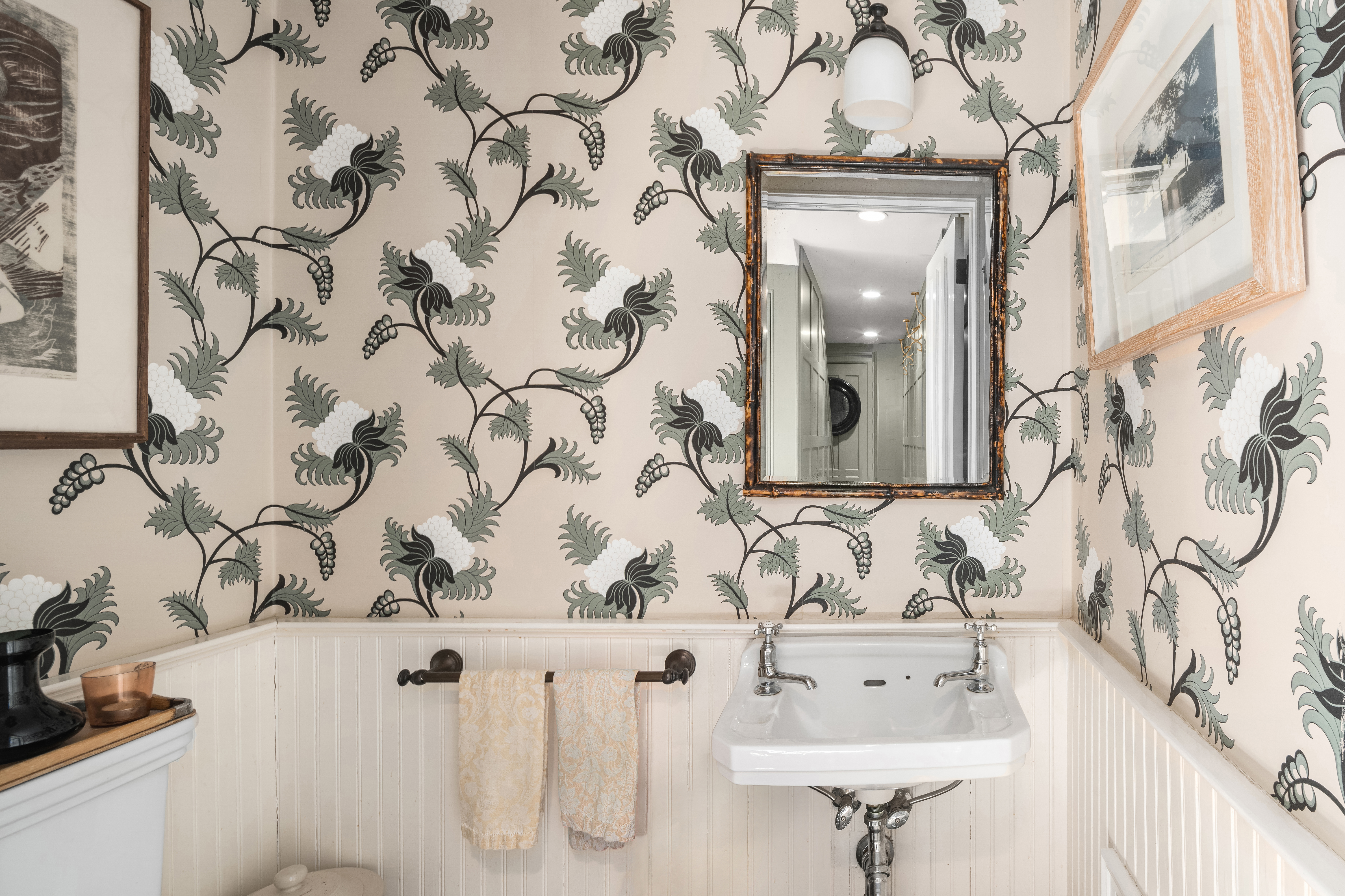 204 Warren Street Brooklyn, NY 11201 - Photo 18 of 29 a bathroom with a sink and mirror with bathtub