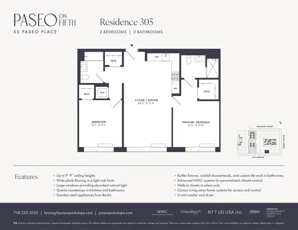 $8,800 | 55 Paseo Place, Unit 305 | Park Slope