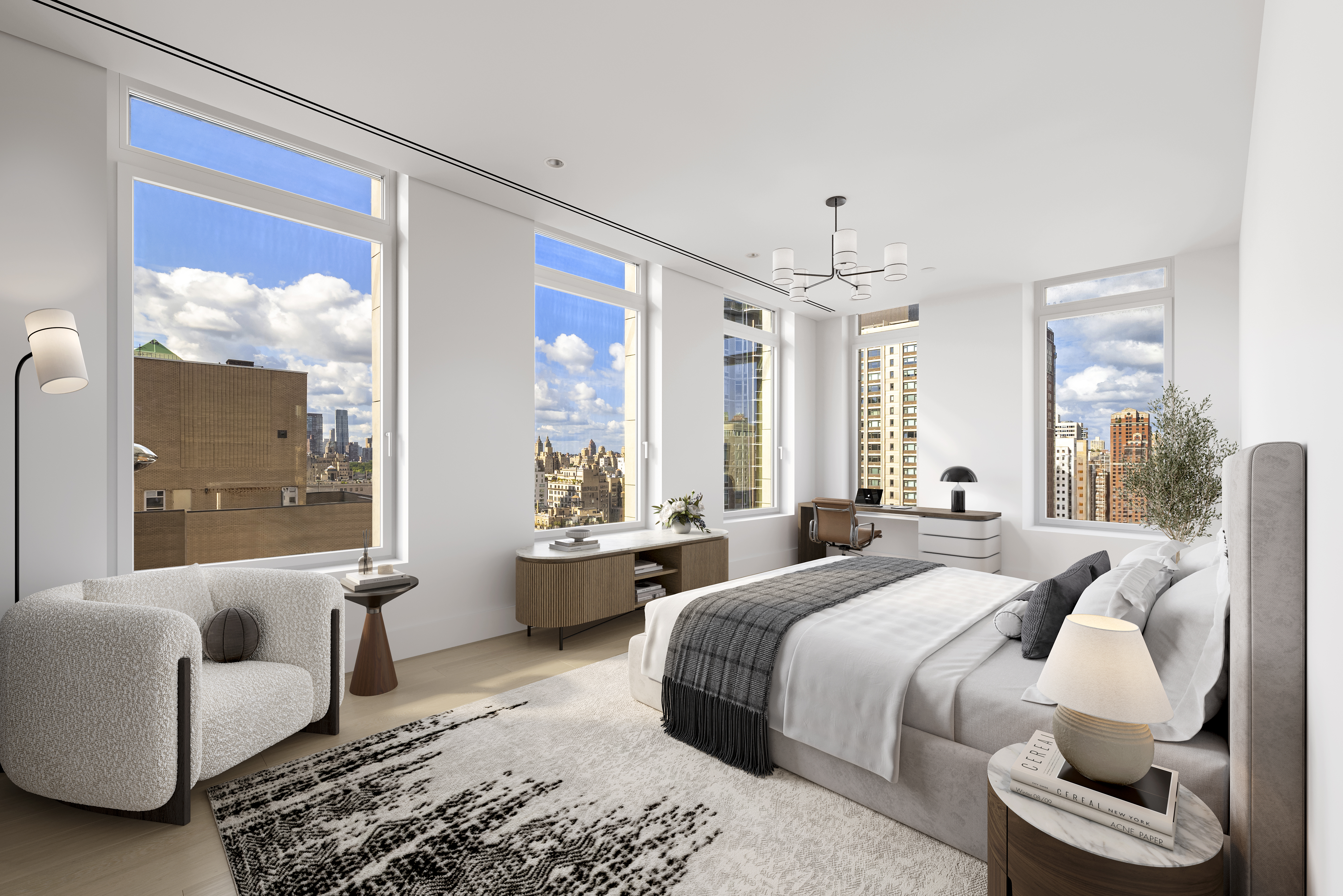 1059 3rd Avenue, Unit 21B Manhattan, NY 10065 - Photo 6 of 13 a bed room with a bed and a couch