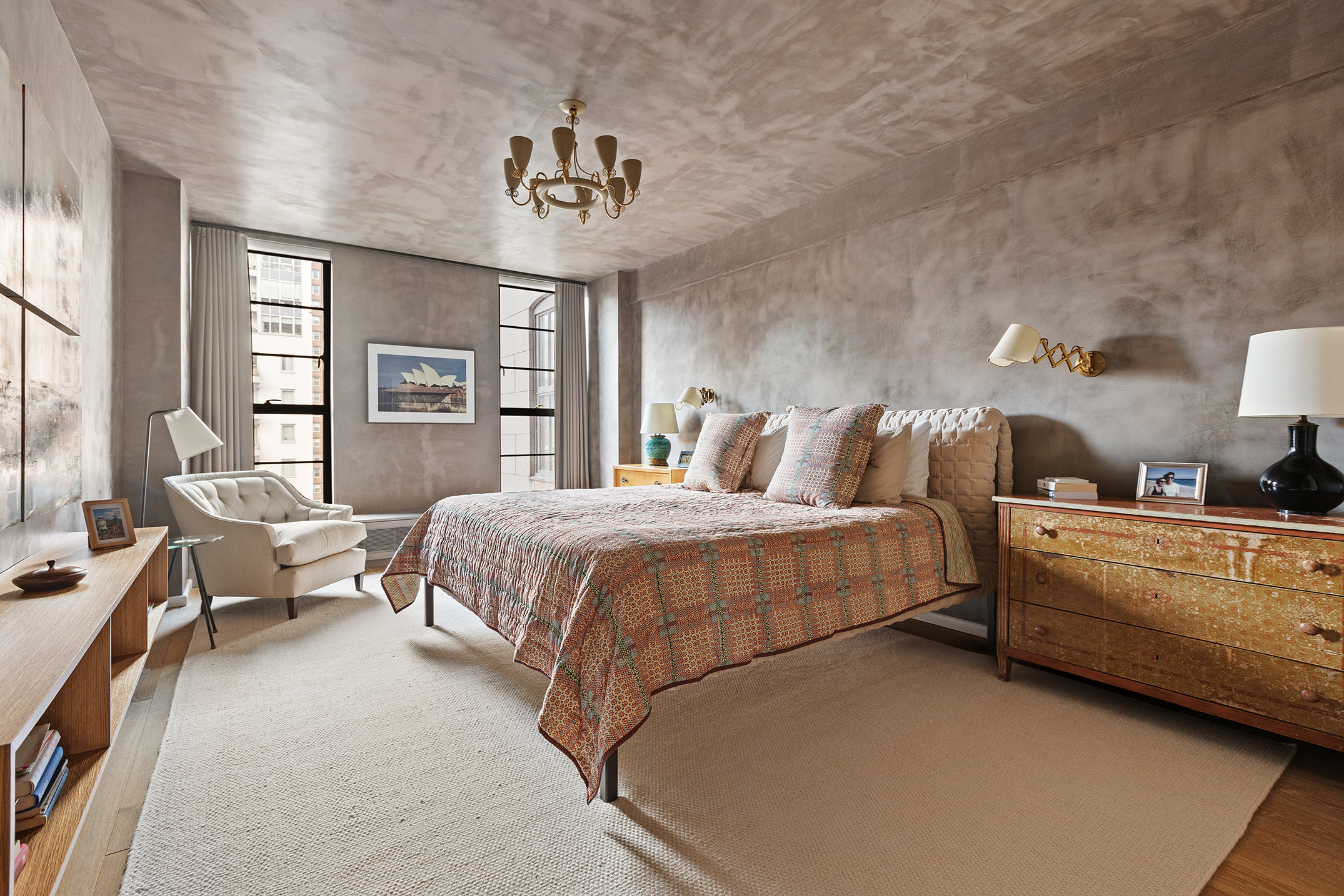 37 West 12th Street, Unit 7J Manhattan, NY 10011 - Photo 9 of 18 a spacious bedroom with a bed couch and windows