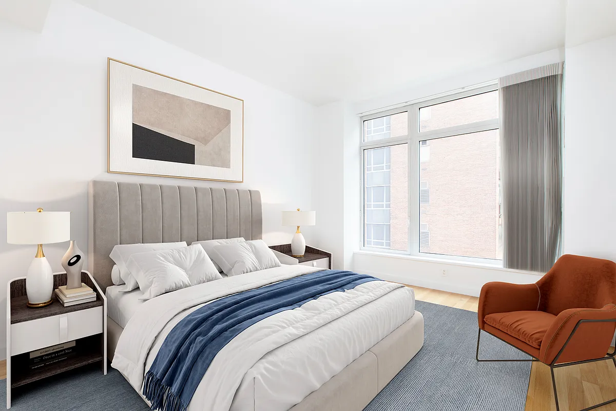 400 East 67th Street, Unit 7G Manhattan, NY 10065 - Photo 4 of 20 a bedroom with bed and a window