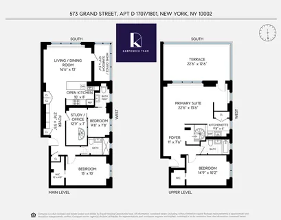 $1,995,000 | 573 Grand Street, Unit D1707/1801 | Lower East Side