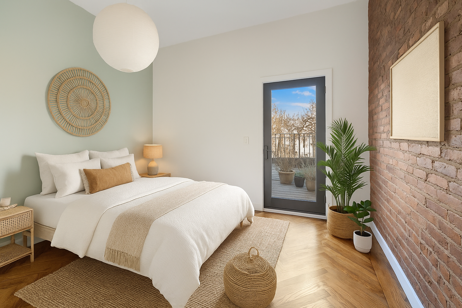 875 Saint Marks Avenue, Unit 2B Brooklyn, NY 11213 - Photo 5 of 10 a bedroom with a bed and a window