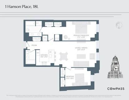 $1,500,000 | 1 Hanson Place, Unit 18L | Fort Greene