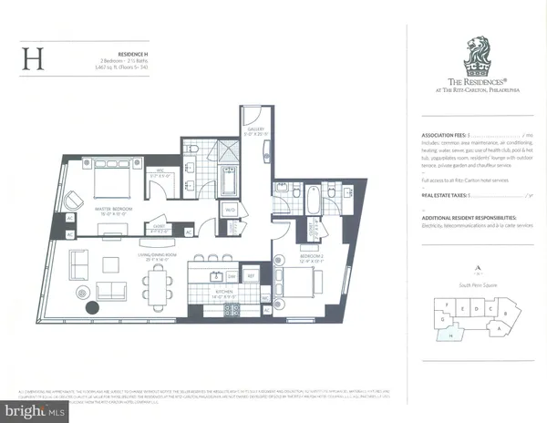 $825,000 | 1414 South Penn Square, Unit 11H, Philadelphia, PA 19102