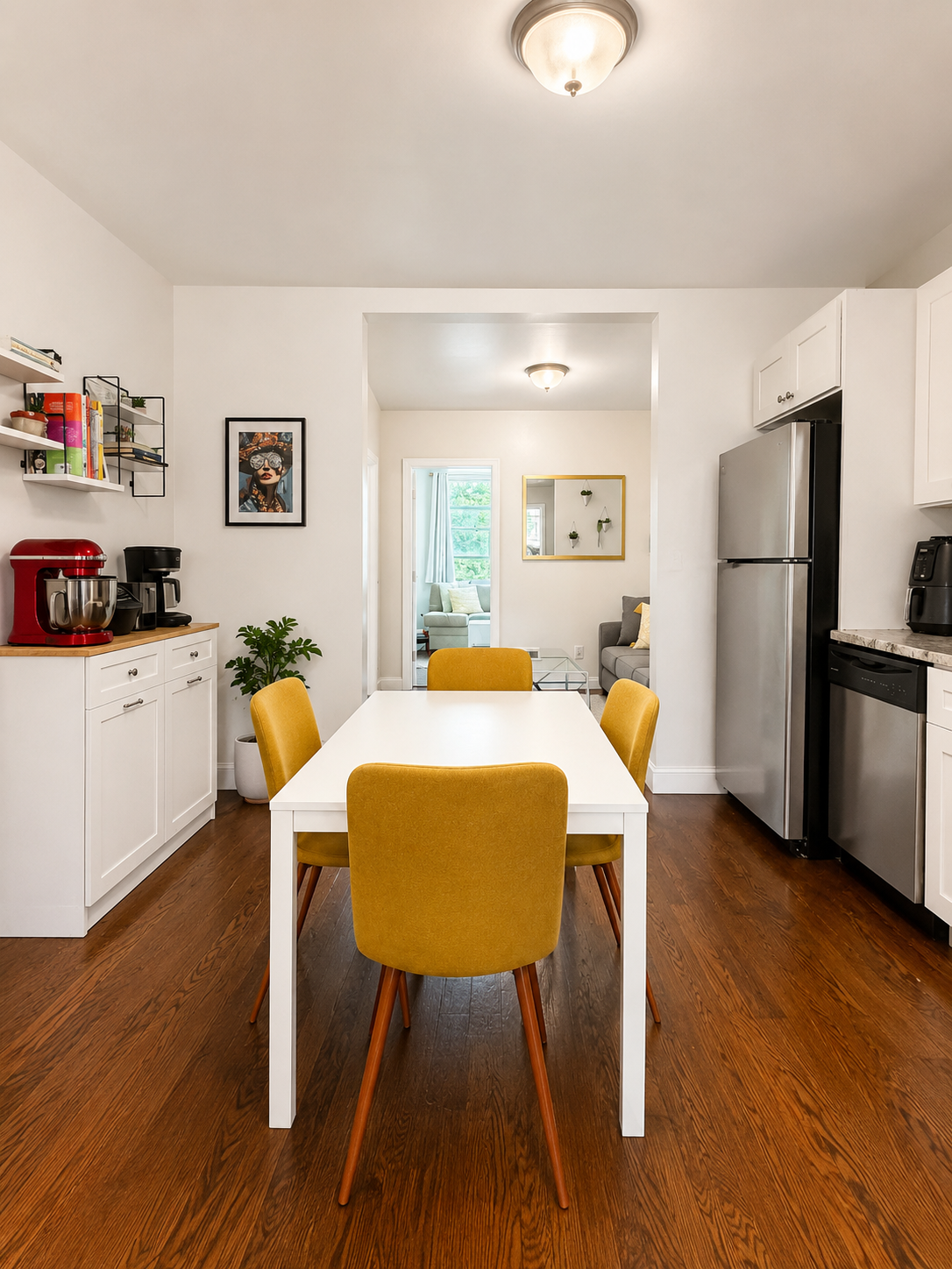 673 Metropolitan Avenue, Unit 2 Brooklyn, NY 11211 - Photo 4 of 12 a dining room with furniture and wooden floor