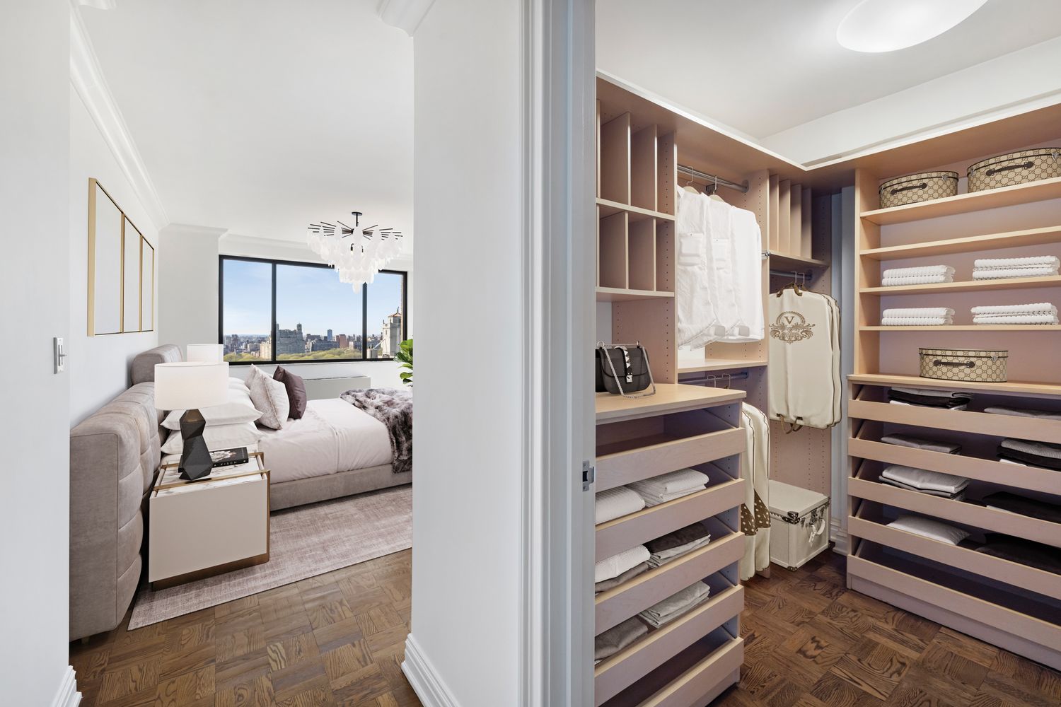 40 East 80th Street, Unit 25A Manhattan, NY 10075 - Photo 8 of 18 a bedroom with furniture and a large window