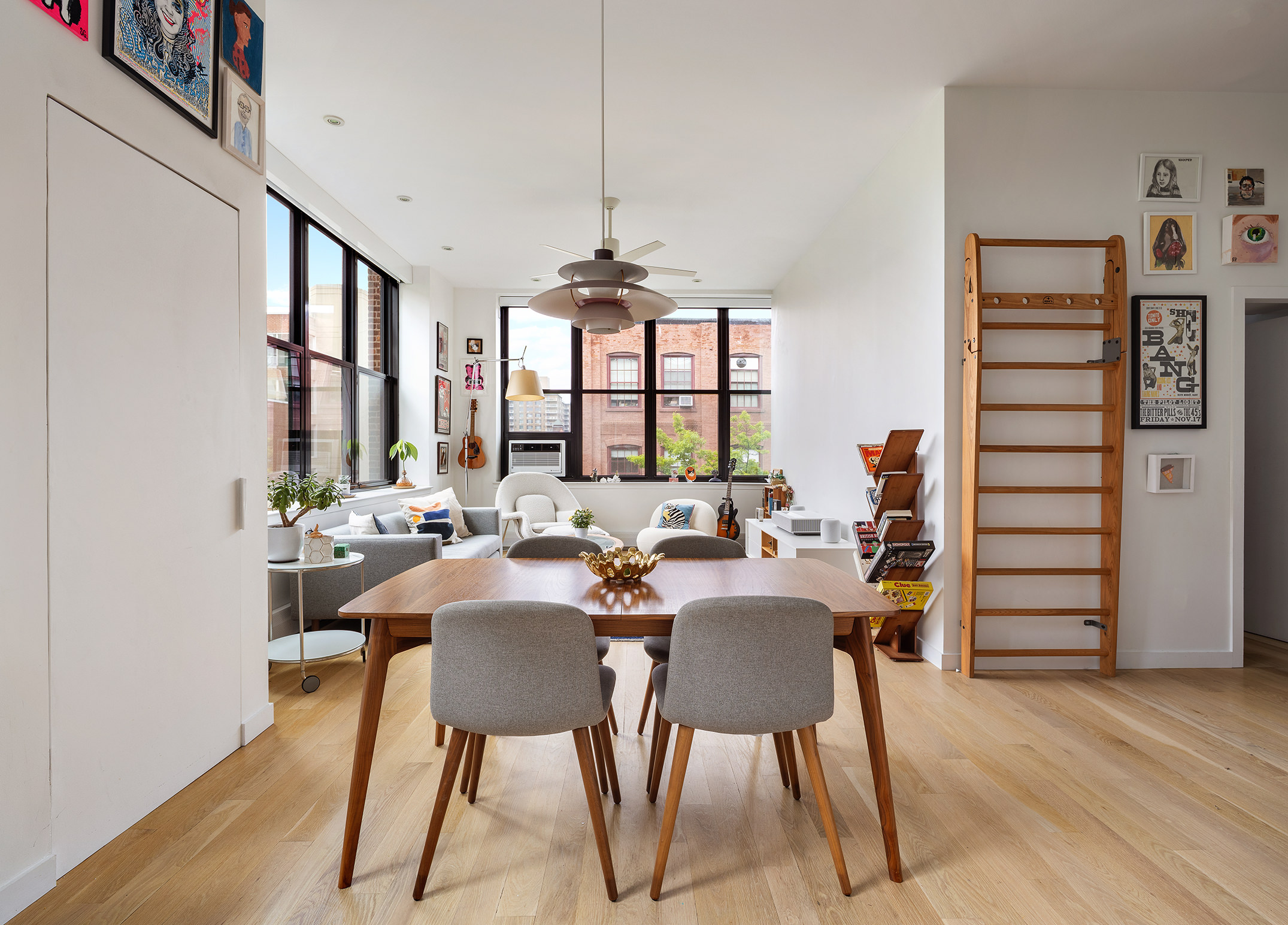 372 Dekalb Avenue, Unit 5J Brooklyn, NY 11205 - Photo 2 of 10 a view of a a dining room with furniture window and wooden floor