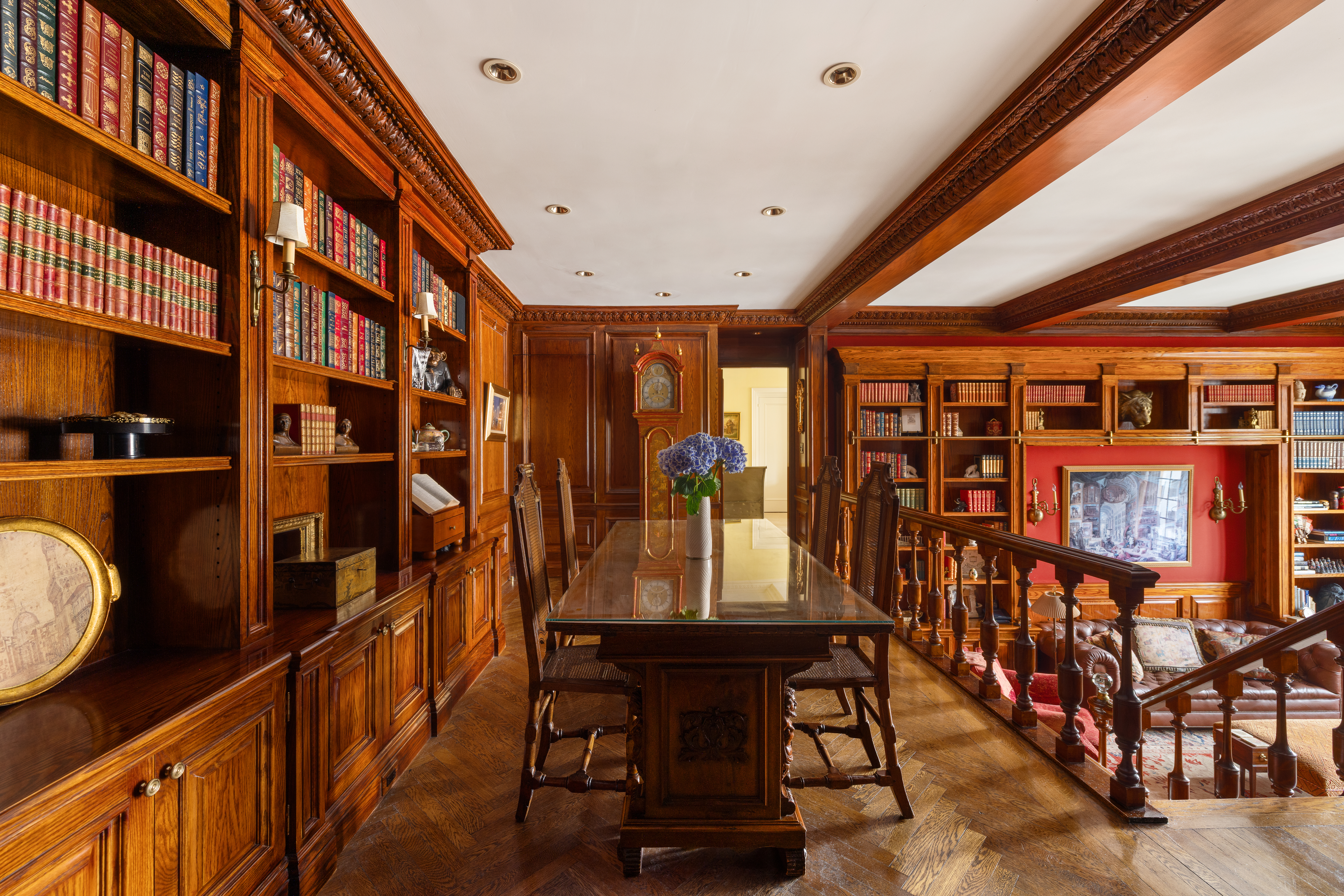 14 East 75th Street, Unit 10C Manhattan, NY 10021 - Photo 11 of 16 a dining room with furniture and a floor to ceiling window