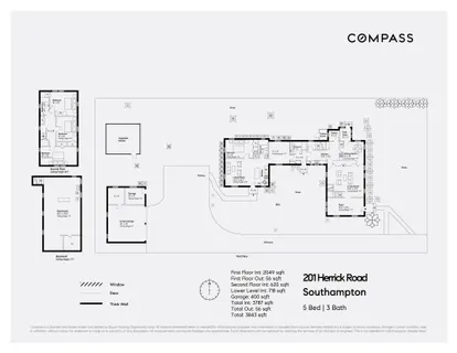 $3,995,000 | 201 Herrick Road, Southampton, NY 11968