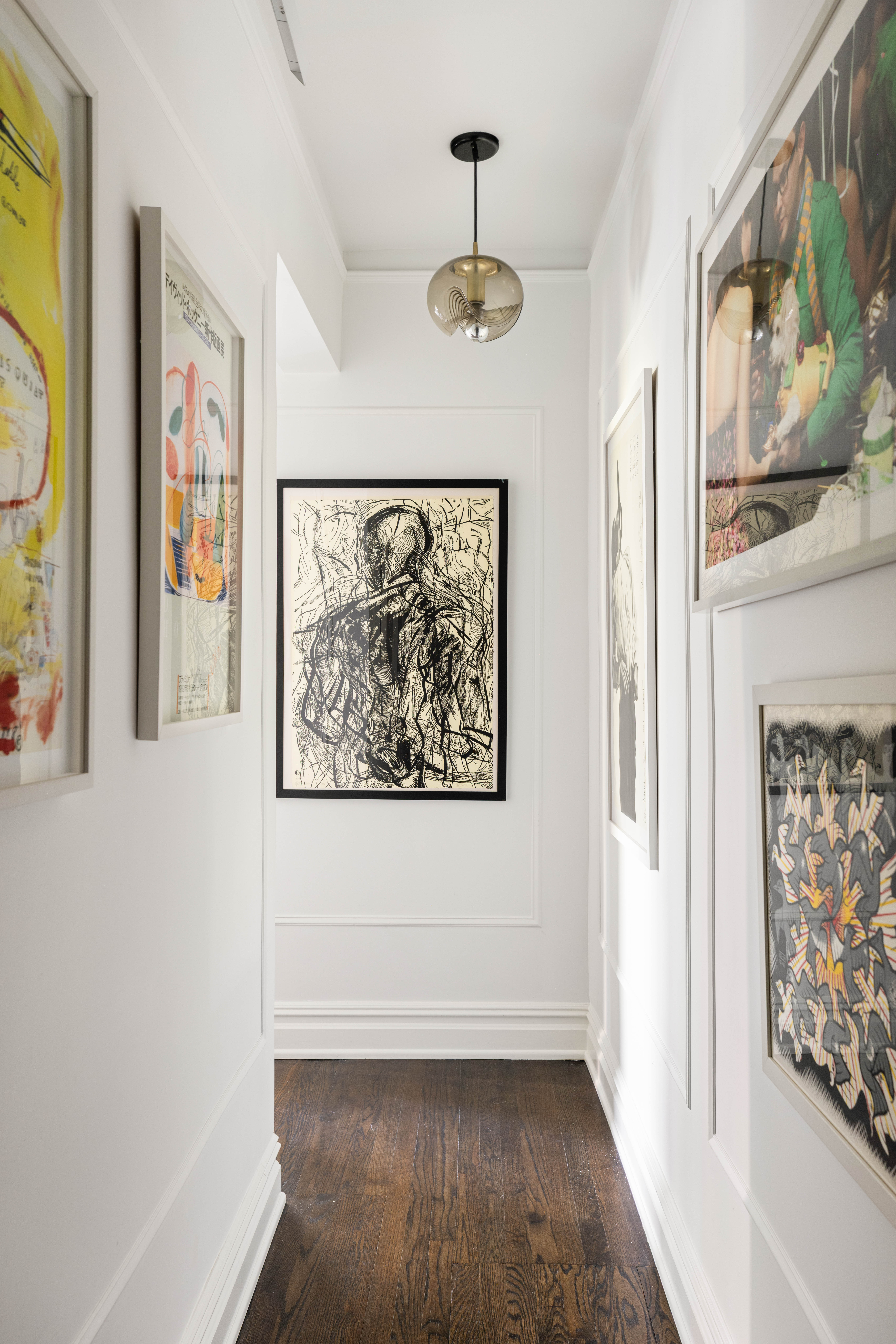 253 West 16th Street, Unit 5C Manhattan, NY 10011 - Photo 9 of 11 workspace with wooden floor and windows