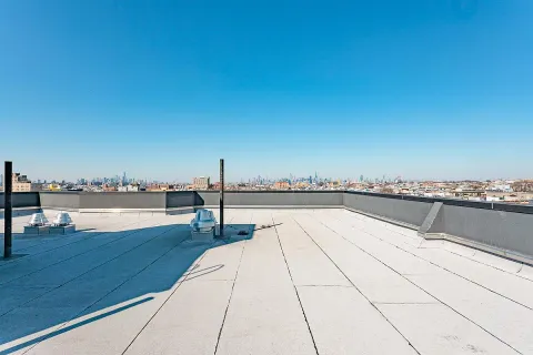 a view of lake and building