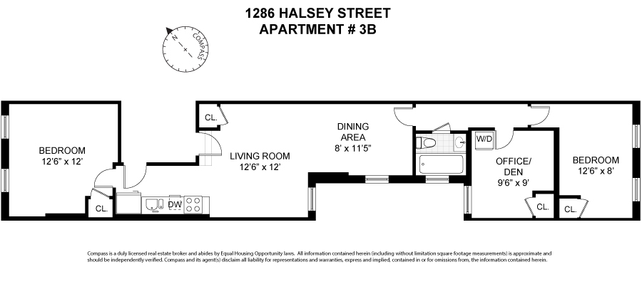 1286 Halsey Street, Unit 3B Brooklyn, NY 11237 - Photo 10 of 10 a picture of a park with furniture and wall