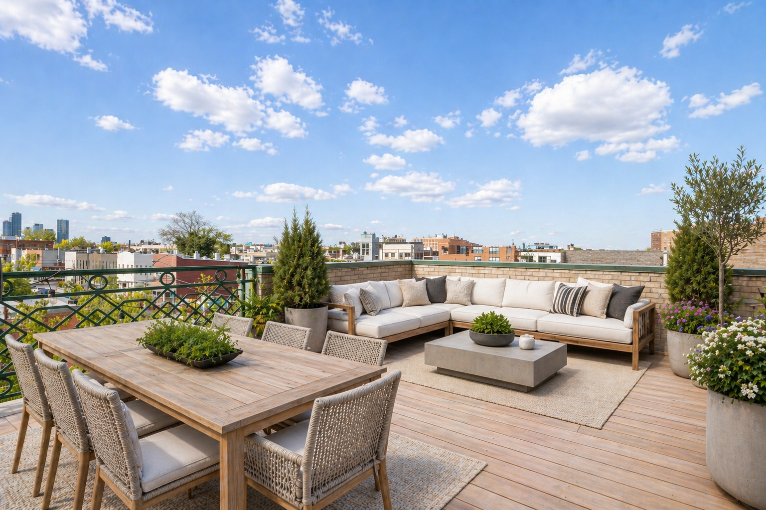 258 Richardson Street, Unit 3L Brooklyn, NY 11222 - Photo 7 of 11 a view of a terrace with furniture