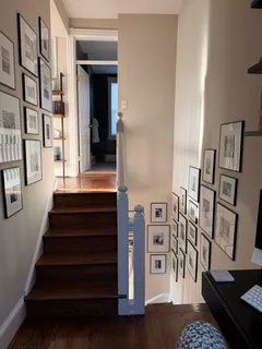 a view of an entryway with seating area