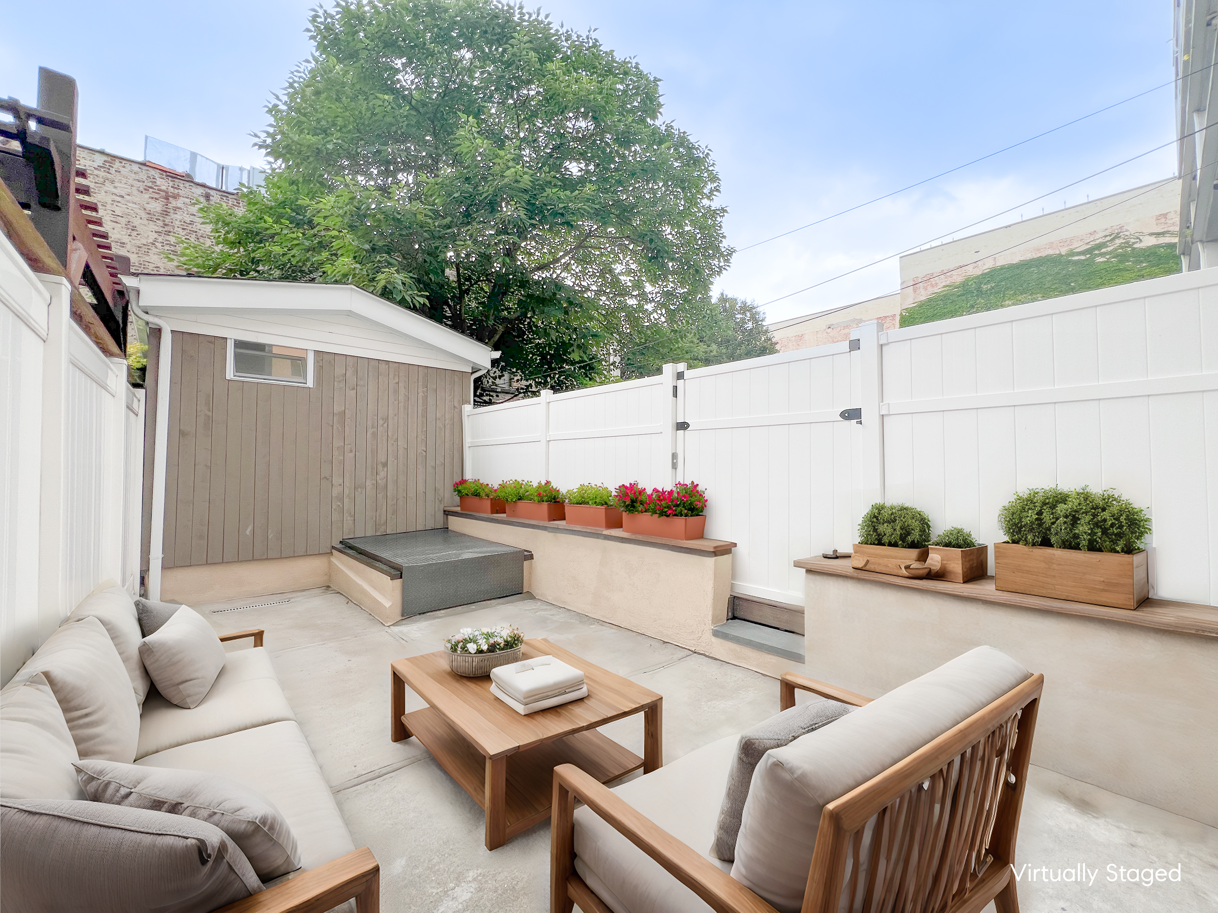 955 Pacific Street, Unit 1 Brooklyn, NY 11238 - Photo 8 of 12 a outdoor living space with furniture and city view