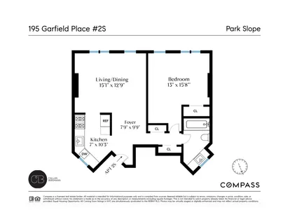 $720,000 | 195 Garfield Place, Unit 2S | Park Slope