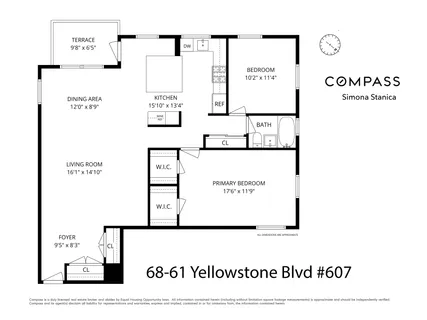 $599,000 | 68-61 Yellowstone Boulevard, Unit 607 | Forest Hills