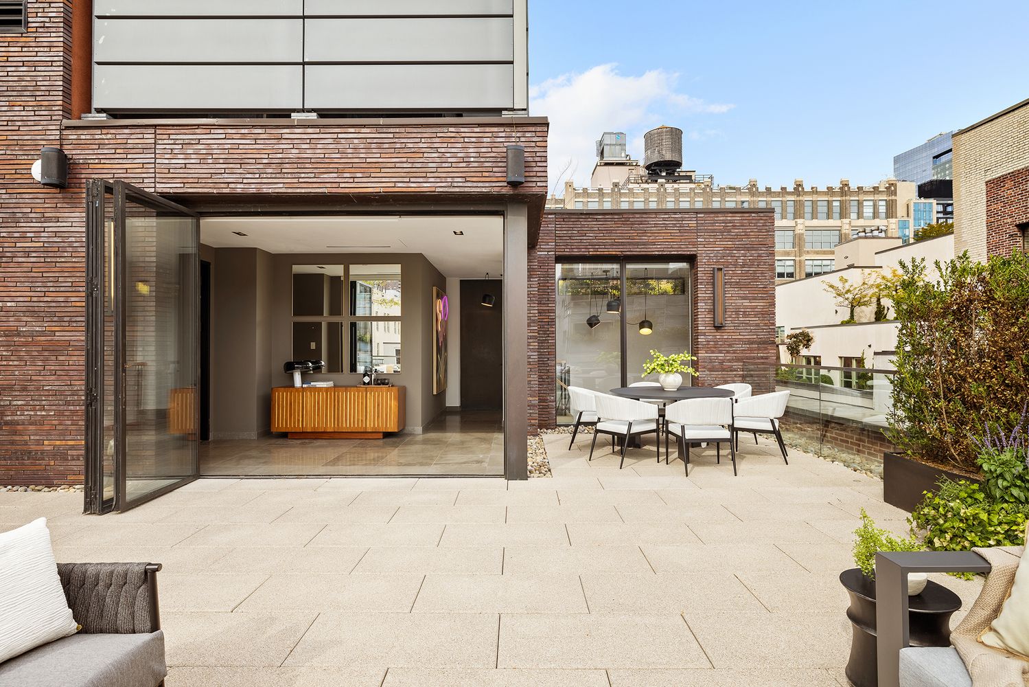 a view of living room with patio