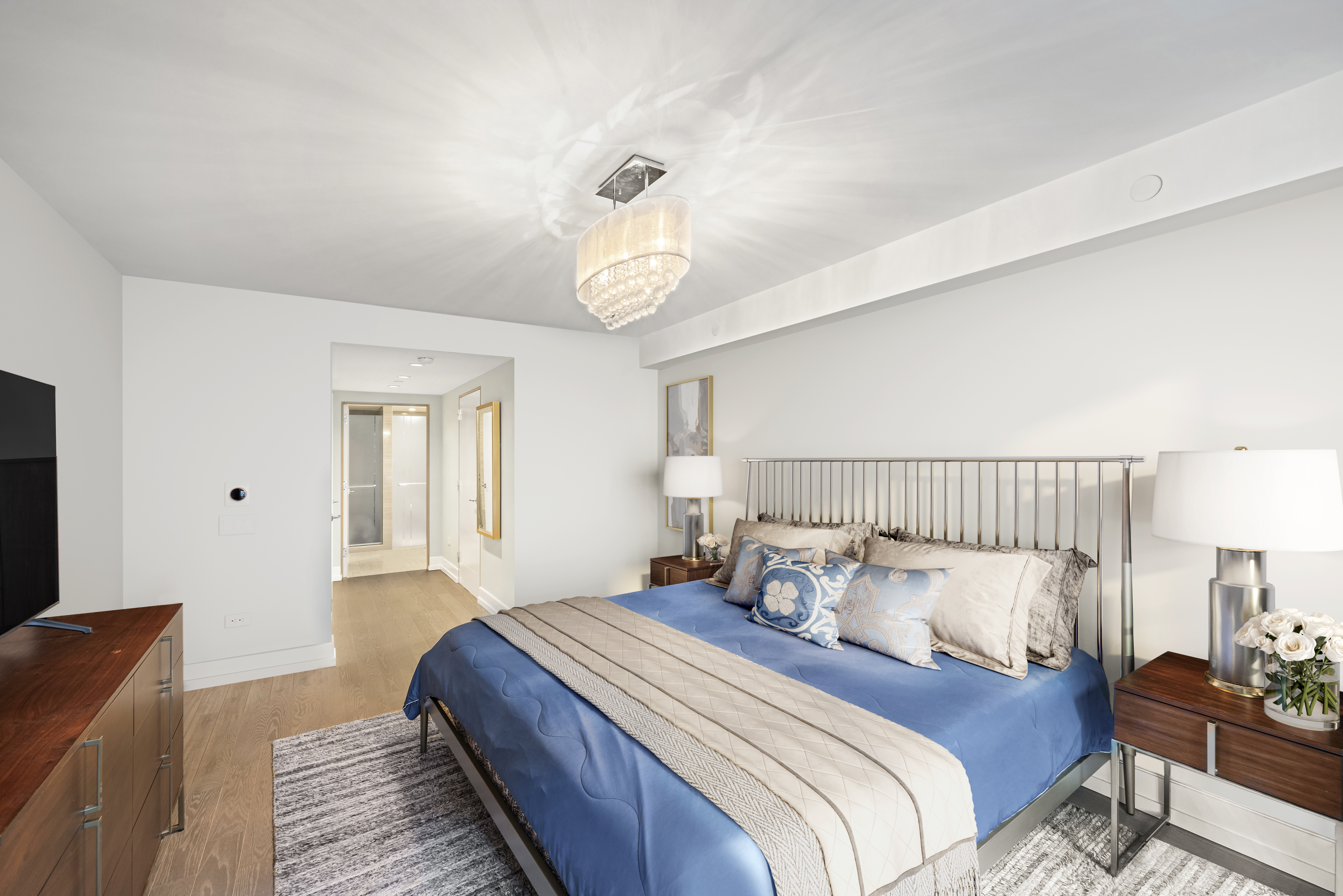 70 Charlton Street, Unit 11A Manhattan, NY 10014 - Photo 11 of 22 a bedroom with bed and window