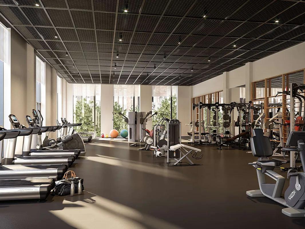 11 Hoyt Street, Unit 42C Brooklyn, NY 11201 - Photo 8 of 15 a view of a room with gym equipment