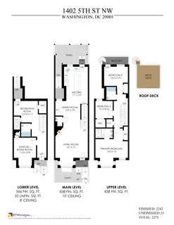 $1,225,000 | 1402 5th Street Northwest, Washington, DC 20001