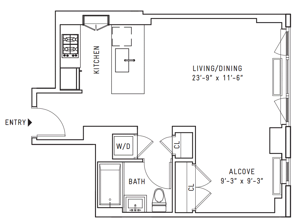 22 North 6th Street, Unit 17I Brooklyn, NY 11249 - Photo 21 of 21 a picture of a bathroom with a shower and a window