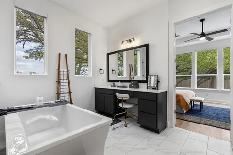 a room with a window and gym equipment